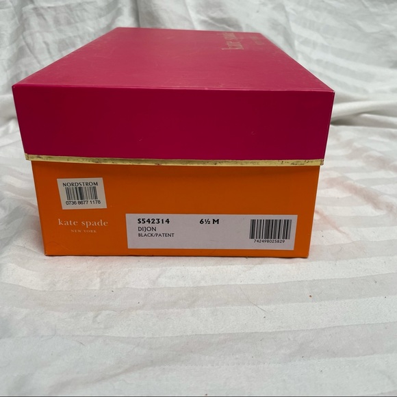 Patent Leather Kate Spade Dijon Pumps w Leather Bow - Picture 2 of 15